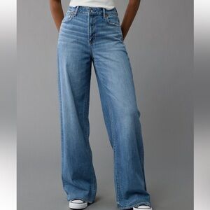 American Eagle Dreamy Drape Super High-Waisted Wide Leg Jeans